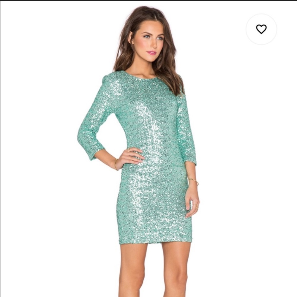 TFNC london 3/4 sleeve sequin dress